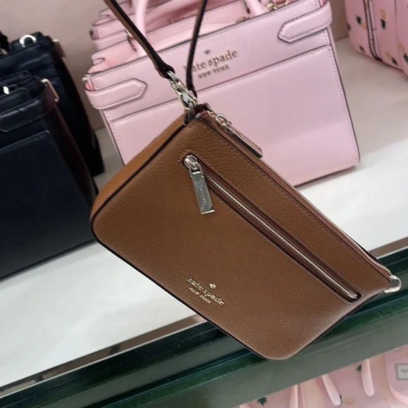 Kate Spade Leila Pebble Leather Convertible Wristlet Wallet Clutch - Picture 7 of 16